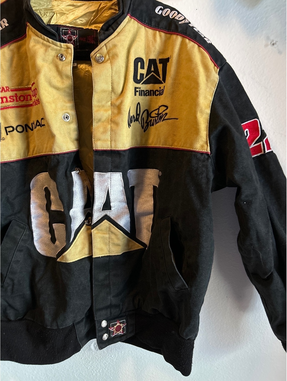 Vintage NASCAR Winston Cup Series CAT Financial Racing Jacket XL